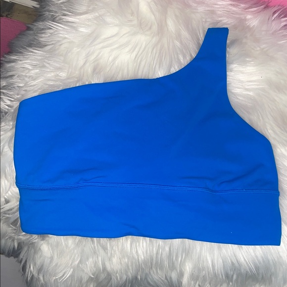 lululemon align asymmetrical one shoulder bra - poolside blue, Size 10💙 - Picture 4 of 4